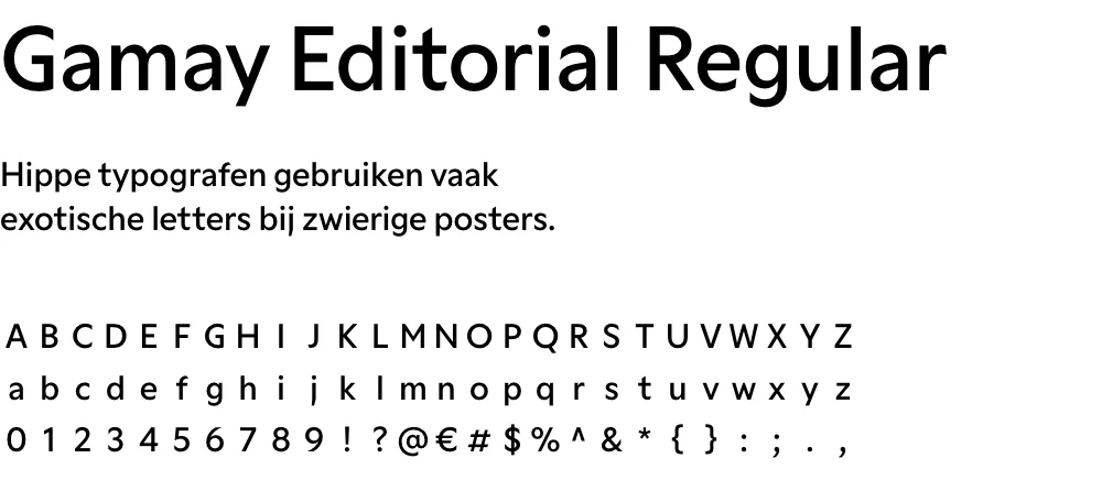 Gamay Editorial Regular